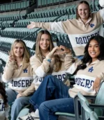 Los Angeles Dodgers WAG UCLA Health Womens Night Quarter Zip Sweatshirt