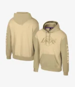 Unisex Los Angeles Lakers Stadium Essentials Khaki Rafters Burst Hoodie