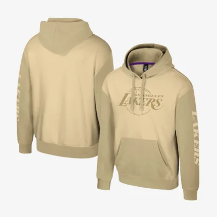 Unisex Los Angeles Lakers Stadium Essentials Khaki Rafters Burst Hoodie