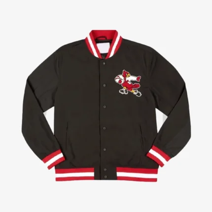 Unisex Louisville Cardinals Black Bomber Jacket