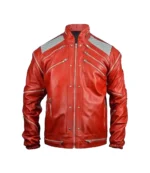 Michael Jackson Beat It Red Leather Jacket