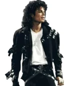 Michael Movie 2026 Jaafar Jackson Black Wool Belted Jacket For Unisex