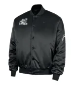 Unisex Nike Sportswear Club Jackie Robinson Black Satin Bomber Jacket