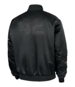 Nike Sportswear Club Jackie Robinson Black Satin Bomber Jacket