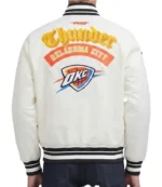 Oklahoma City Thunder Best of Rib Full-Snap Satin Starter Jacket