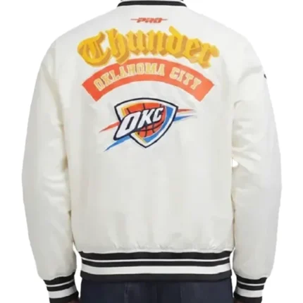 Oklahoma City Thunder Best of Rib Full-Snap Satin Starter Jacket