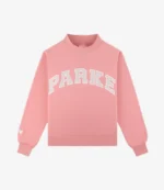 Unisex Parke Valentine’s Drop 2026 Multicolor Varsity Mockneck Fleece Sweatshirt