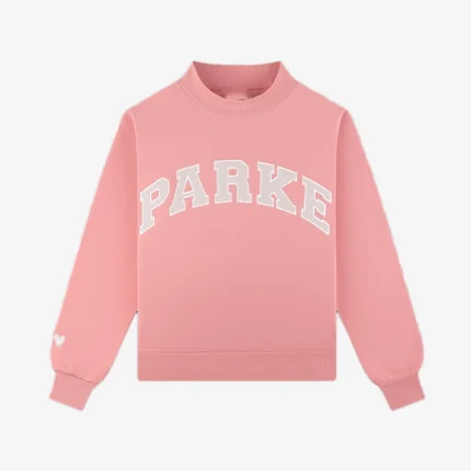 Unisex Parke Valentine’s Drop 2026 Multicolor Varsity Mockneck Fleece Sweatshirt