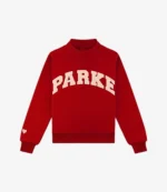 Parke Valentine’s Drop 2026 Multicolor Varsity Mockneck Fleece Sweatshirt For Unisex