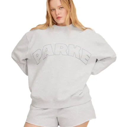 Parke x Target Mockneck white Pullover Sweatshirt
