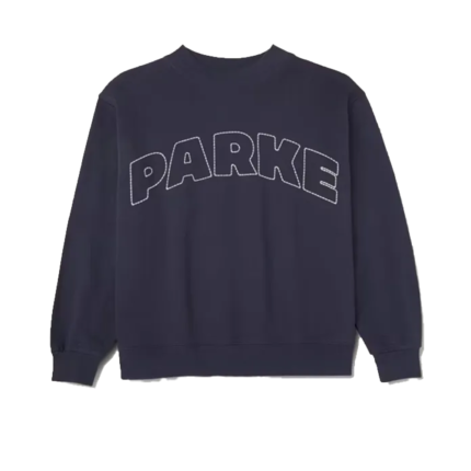 Unisex Parke x Target Navy Blue Mockneck Pullover Sweatshirt