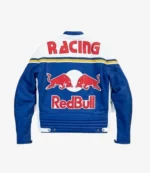 Racing Red Bull Biker Leather Jacket