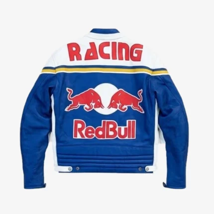 Racing Red Bull Biker Leather Jacket
