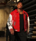 Unisex Rui Hachimura Saint Mxxxxxx x Jordan Red Varsity Jacket
