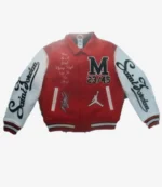 Rui Hachimura Saint Mxxxxxx x Jordan Red Varsity Jacket