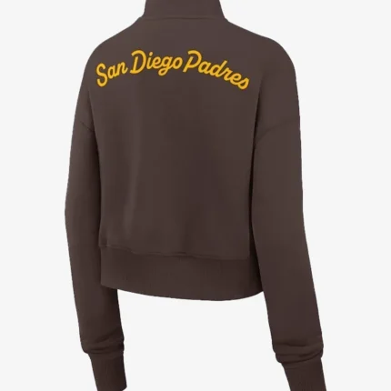 Unisex San Diego Padres Nike Brown Primetime Phoenix Fleece Half-Zip Sweatshirt
