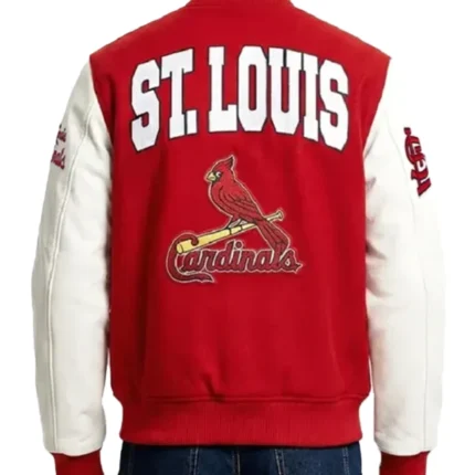 St. Louis Cardinals City Arch Red and White Varsity Jacket