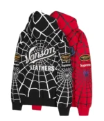 Supreme x Vanson Leathers Spiderman Zip Up Hoodie