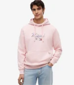 Unisex Tommy Hilfiger x Cadillac F1 Team Unisex Miami Graphic Pink Hoodie