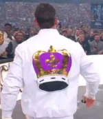 2026 WrestleMania 42 CM Punk White Bomber Jacket For Unisex