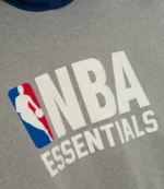 Fear of God x NBA Heather Gray Sport Hoodie For Unisex