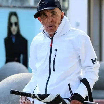 Los Angeles 2026 Robert Shapiro White Windbreaker Hooded Jacket