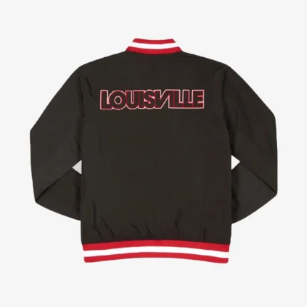 Louisville Cardinals Black Bomber Jacket