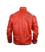 Michael Jackson Beat It Red Leather Jacket For Unisex