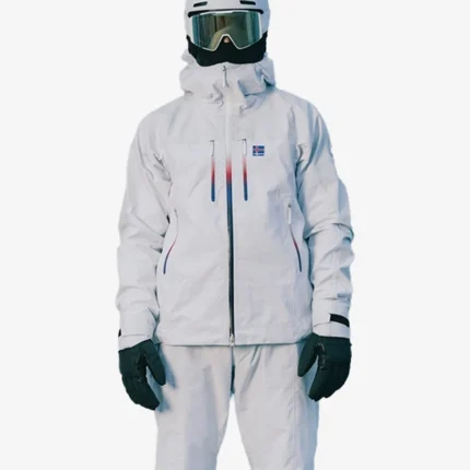 Milano Cortina 2026 Winter Olympics Opening Ceremony Team Iceland White Hooded Jacket