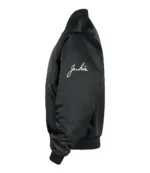 Nike Sportswear Club Jackie Robinson Black Satin Bomber Jacket For Unisex