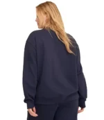 Parke x Target Navy Blue Mockneck Pullover Sweatshirt For Unisex