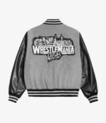 WWE WrestleMania 42 Las Vegas 2026 Grey Varsity Jacket For Unisex
