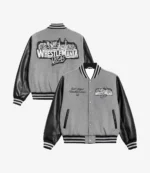 Unisex WWE WrestleMania 42 Las Vegas 2026 Grey Varsity Jacket