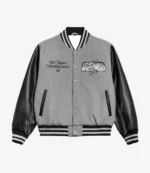 WWE WrestleMania 42 Las Vegas 2026 Grey Varsity Jacket