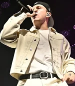 A Perfect World Tour Atlanta 2026 The Kid LAROI Off White Cotton Jacket