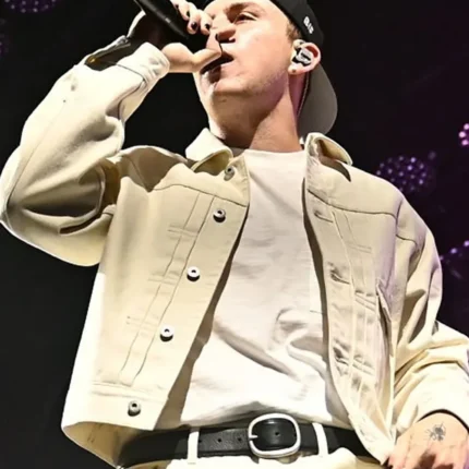 A Perfect World Tour Atlanta 2026 The Kid LAROI Off White Cotton Jacket