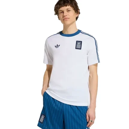 Unisex Adidas Greece 2026 White T-Shirt
