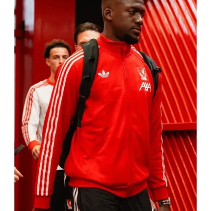 Unisex Adidas Liverpool FC 2025-26 Red Track Jacket