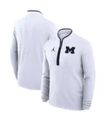 Dusty May Michigan Wolverines Jordan Brand Victory Half-Zip Sweatshirt For Unisex