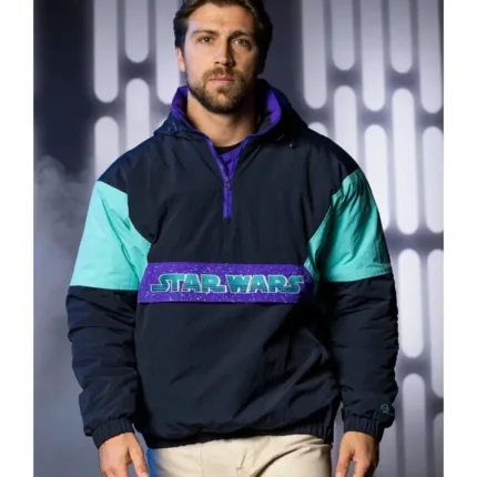 Unisex Star Wars Throwback Boba Anorak Pullover Jacket