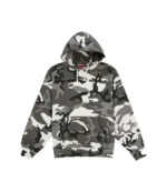 Supreme Satin Applique Hooded Camo Sweatshirt For Unisex
