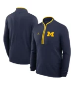 Dusty May Michigan Wolverines Jordan Brand Victory Half-Zip Sweatshirt For Men & Women