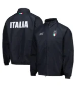 Unisex Winter Olympics 2026 Team Italy EA7 Emporio Armani Tech Navy Blue Jacket