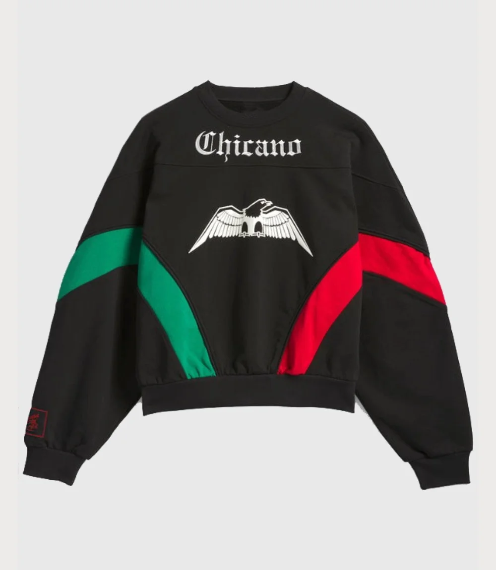 Adidas x Willy Chavarria Chicano Black Sweatshirt1 Adidas x Willy Chavarria Chicano Black Sweatshirt1