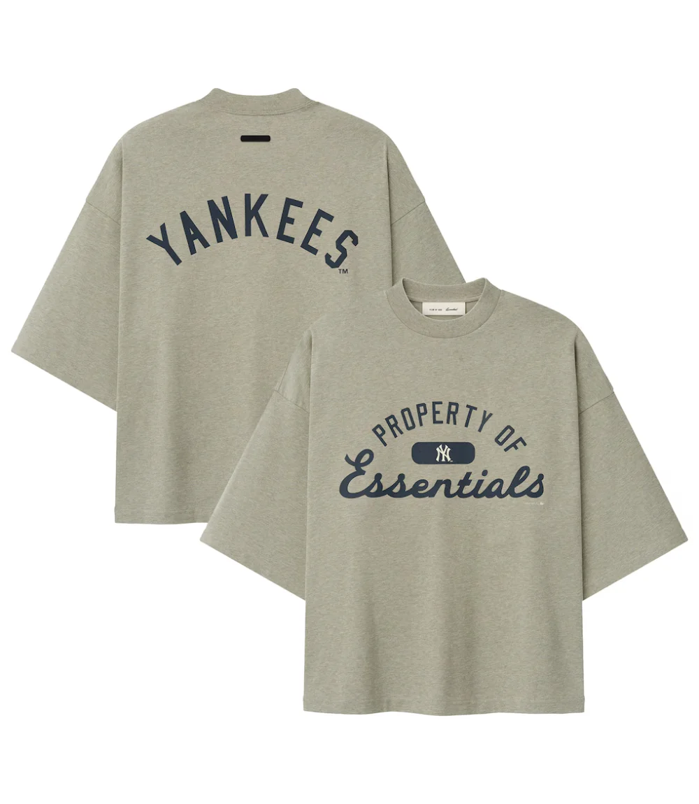 Fear of God x MLB Heather Gray Merch T-Shirt1 Fear of God x MLB Heather Gray Merch T-Shirt1