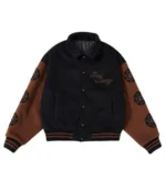 Gal Sang Varsity Black and Brown Jacket1