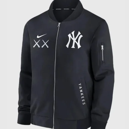 KAWS x MLB Yankees Nike Dugout Bomber Jacket1