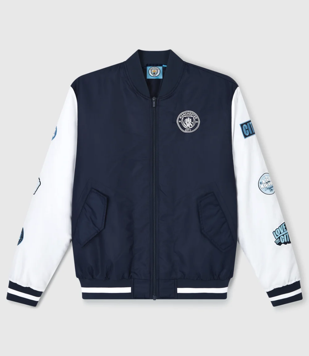 Manchester City Varsity Bomber Jacket1