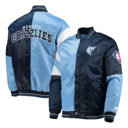 Memphis Grizzlies Blue jacket1