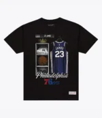 Mitchell & Ness LeBron James Philadelphia 76ers Locker Room T-Shirt1